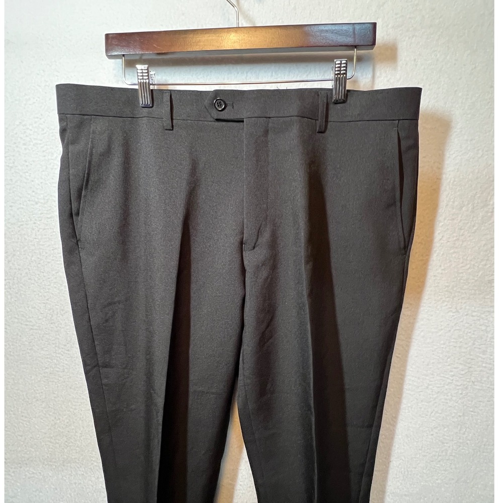 Alain Dupetit Black Suit Pants Mens 42R/36W Dress Slacks‎ Trousers - Picture 11 of 13